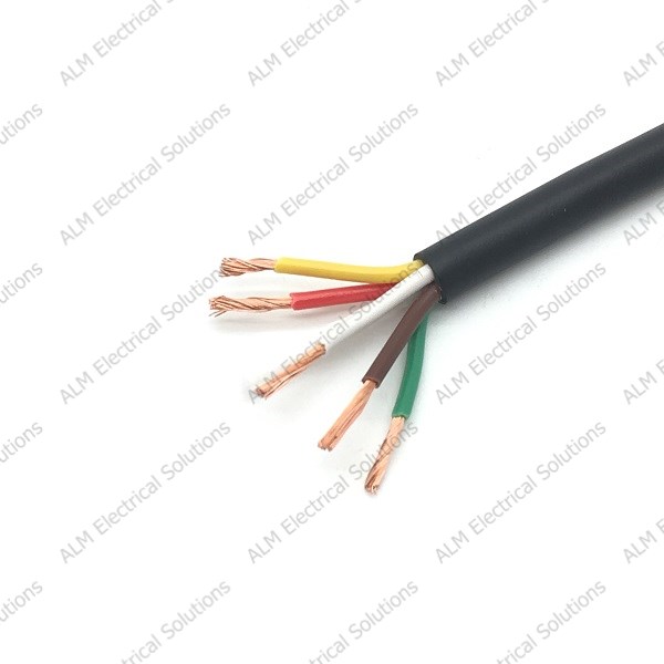 (image for) Five Core Thin Wall Cable 5 x 1mm² - 16.5 Amp