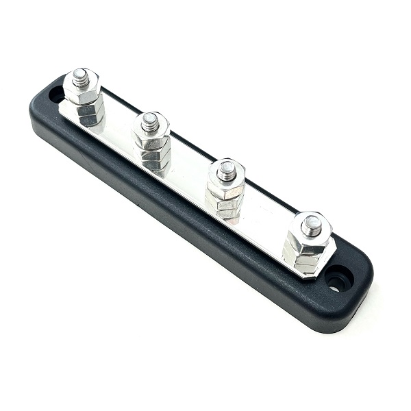 (image for) 150A Power Distribution Busbar 4 x 6mm Studs