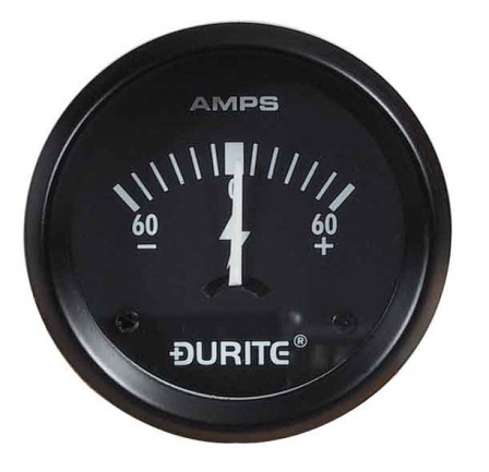(image for) 60-0-60A Ammeter, 90° Sweep Dial