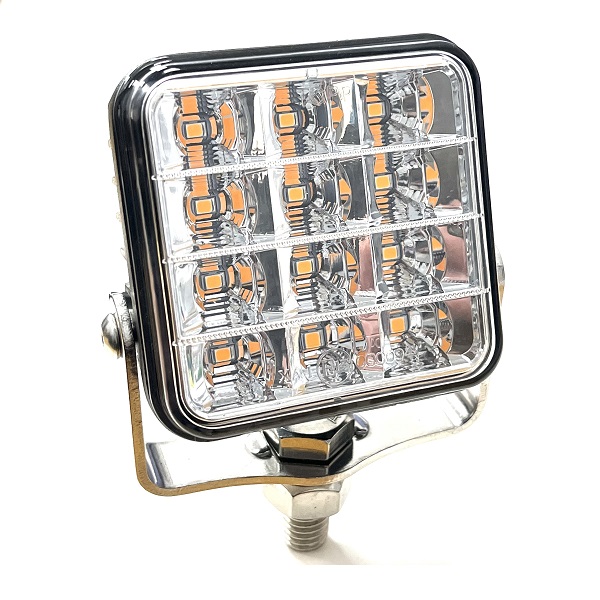 High Intensity 12 LED Amber Warning Light R65 10 Flash Patterns