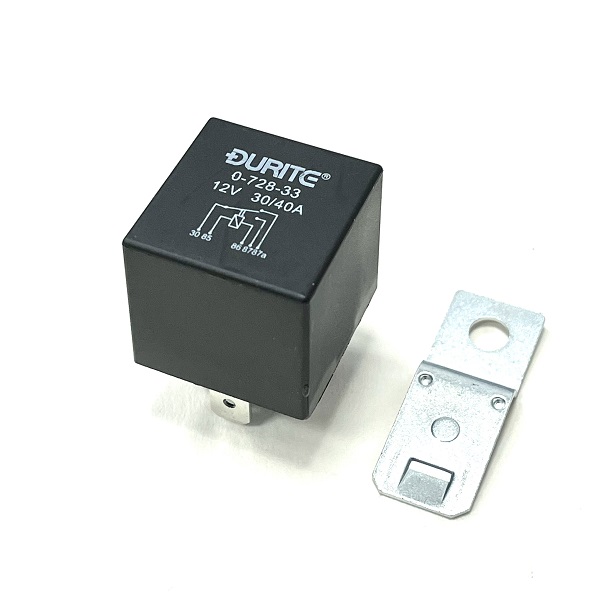 (image for) 12V 30/40A 5 Pin Change Over Relay Sealed With Bracket