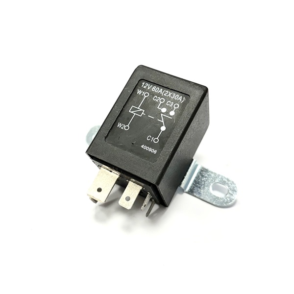 (image for) 12v 60A Twin Output Split Charge Relay With Bracket