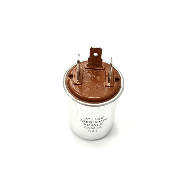 (image for) 12v 3 Pin Flasher Unit - Metal Can Indicator Relay 84W