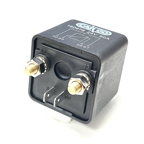 (image for) 24V 60A Heavy Duty Normally Open Relay - 2 x M6 Studs
