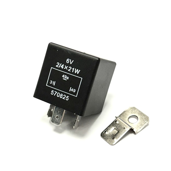 (image for) 6v 3 Pin Flasher Unit Indicator Relay 2/4 x 21W