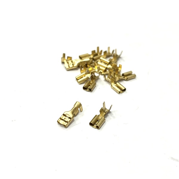 (image for) 4.8mm Female Brass Spade Terminals