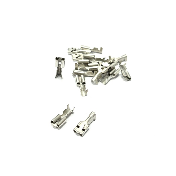 (image for) 4.8mm Female Spade Terminal With Locking Tab - Tinned