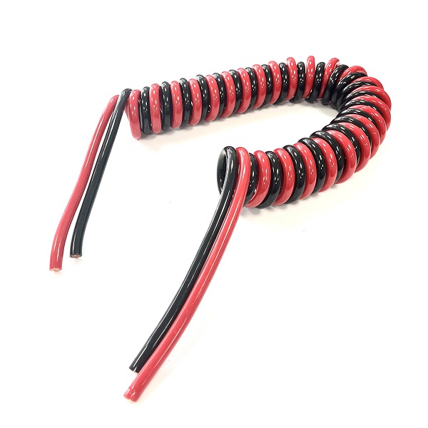 (image for) 25mm² Flexible Coiled Twin Battery Cable Suzi Lead - 170A
