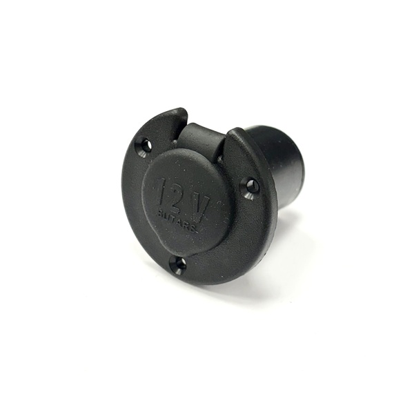 (image for) 12V Panel Mount Accessory Power Socket 16A - Round