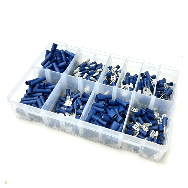 (image for) Blue Crimp Terminal Assortment Kit - 400 Pieces