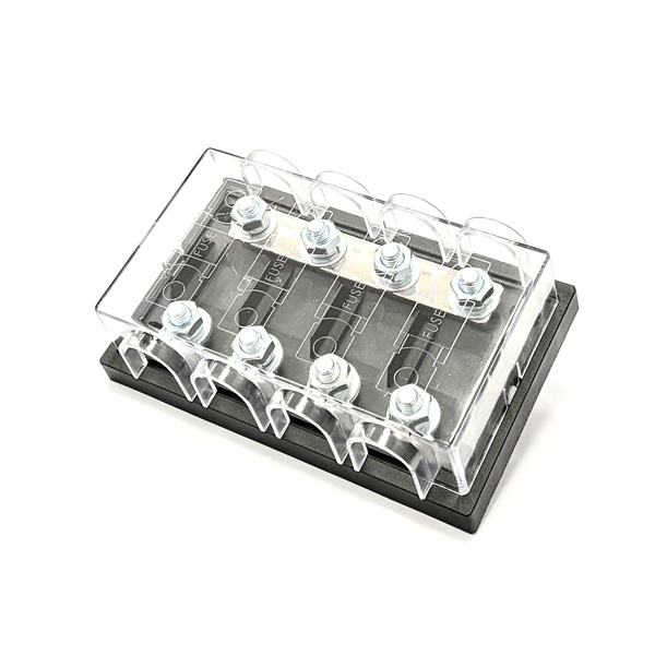 Heavy Duty 4 Way Power Distribution Fuse Box For Mega Fuses (image for) Heavy Duty 4 Way Power Distribution Fuse Box For Mega Fuses