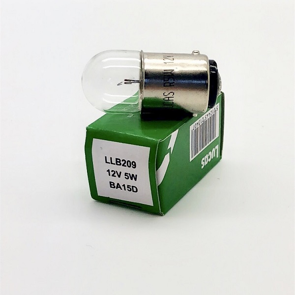 (image for) Lucas LLB209 - R5W BA15D 12V 5W Clear Bulb