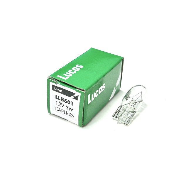 (image for) Lucas LLB501 - Capless W2.1 x 9.5d 5W Clear Bulb