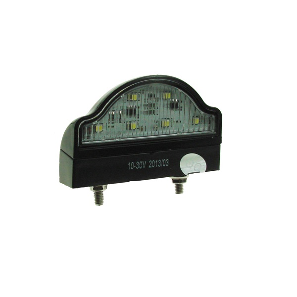 (image for) Universal LED Number Plate Lamp - 12/24v Black Plastic