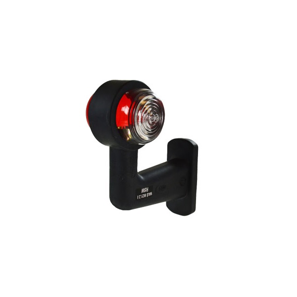 (image for) 90° Right Angled Flexible Stalk Marker Lamp - Red/White