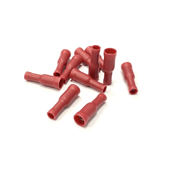 (image for) Red Pre Insulated Female Bullet Terminals - 4.0mm