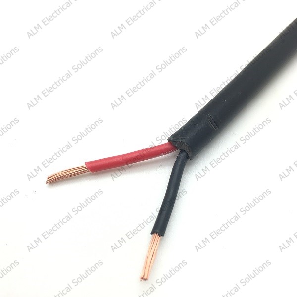 Round Twin Core 2 x 0.5mm² Thin Wall Auto Cable - 11 Amp