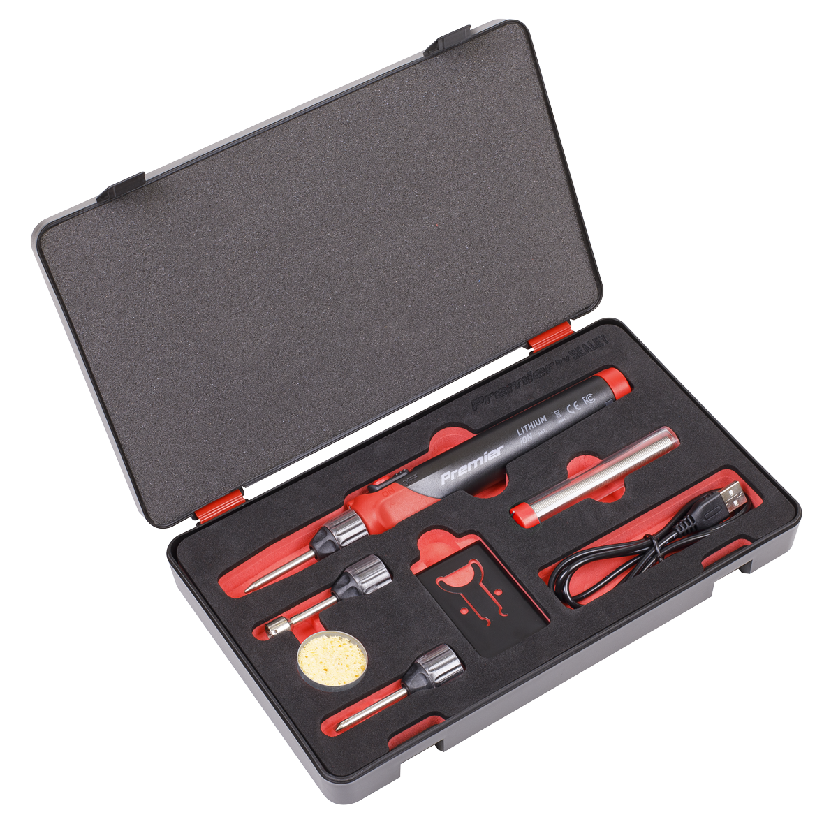 (image for) 30W Lithium-Ion Rechargeable Soldering Iron Kit