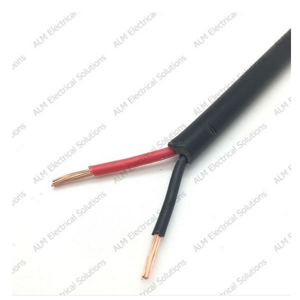Round Twin Core 2 x 1.5mm² Thin Wall Auto Cable - 21 Amp