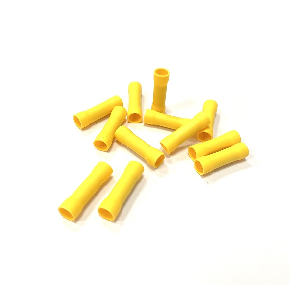 (image for) Yellow Butt Splice Crimp Terminal - Pre-Insulated